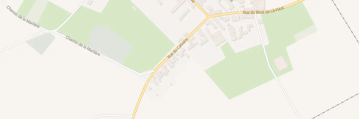 Plan du 13 Rue du Calvaire à Dury