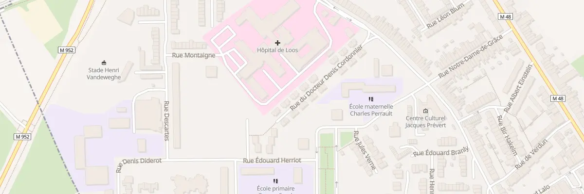 Plan du 24 Rue Doct Denis Cordonnier à Loos