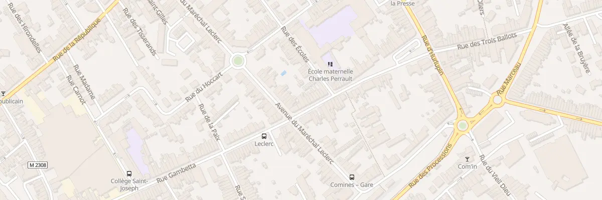 Plan du 66 Rue Gambetta à Comines