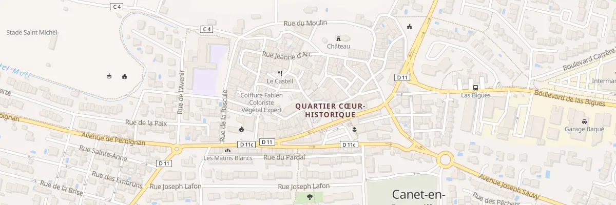 Plan du 4 Rue de l’Hôtel de Ville à Canet-en-Roussillon