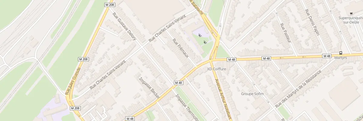 Plan du 7 Rue Fremaux à Lille