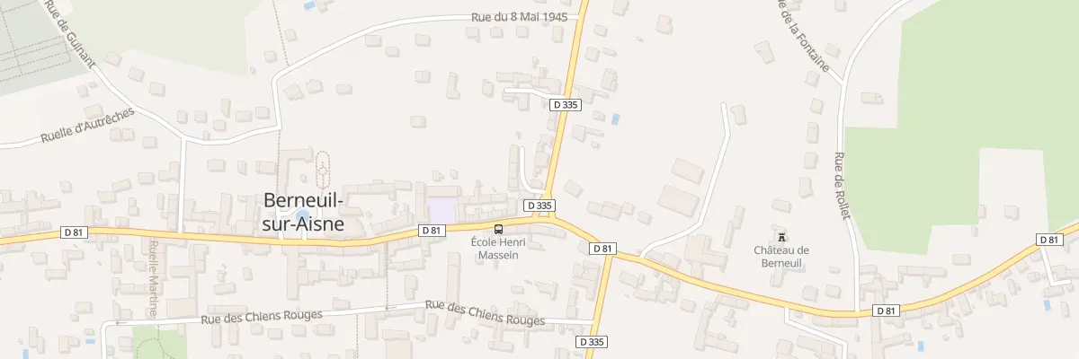 Plan du 7 Rue Hippolyte Beranger à Berneuil-sur-Aisne