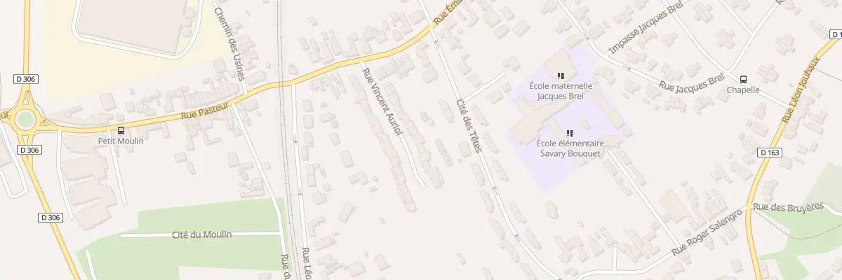 Plan du 13 Rue Vincent Auriol à Oignies