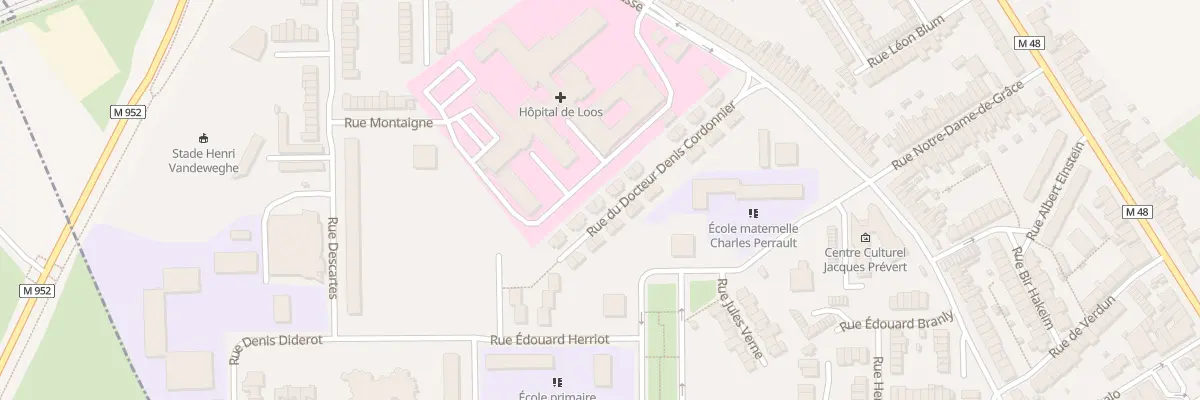Plan du 22 Rue Doct Denis Cordonnier à Loos