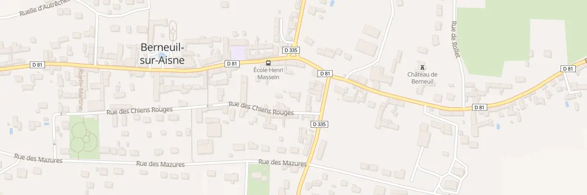 Plan du 2 Rue des Chiens Rouges à Berneuil-sur-Aisne