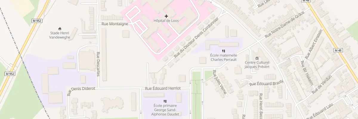 Plan du 25 Rue Doct Denis Cordonnier à Loos