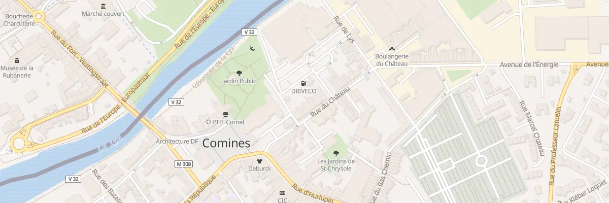 Plan du 9 Rue du Château à Comines