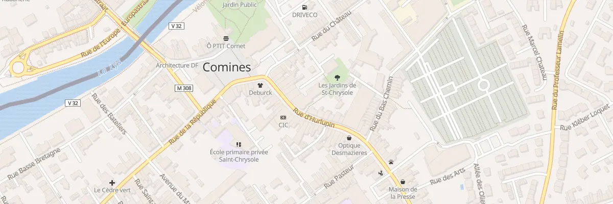 Plan du 12T Rue du Château à Comines