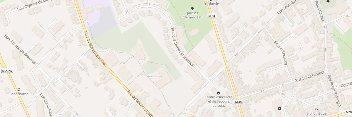 Plan du 7 Rue des Temps Modernes à Loos