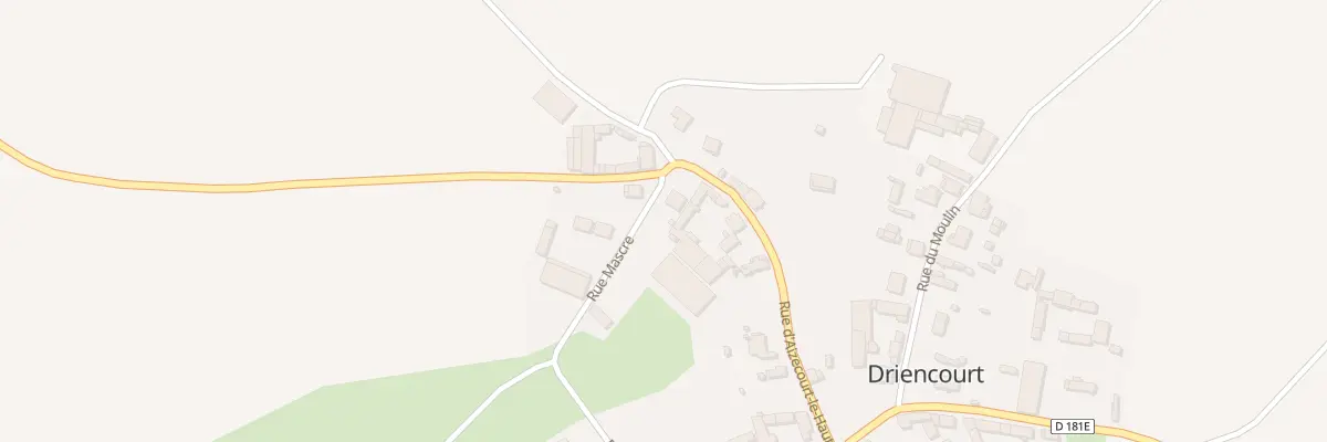 Plan du 1 Rue Mascré à Driencourt