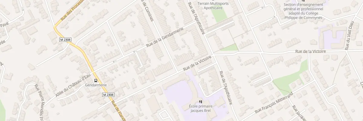 Plan du 37 Rue de la Victoire à Comines