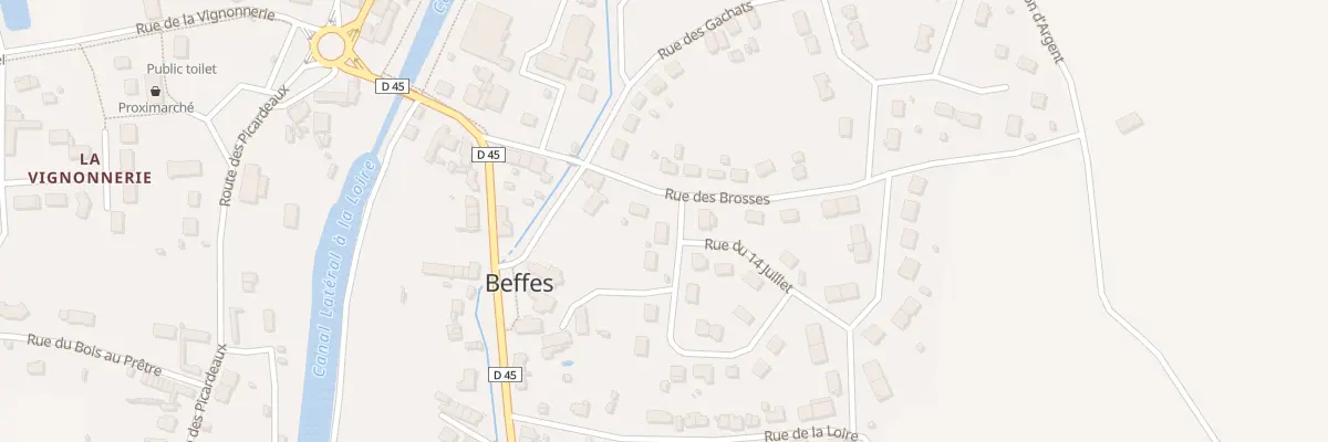 Plan du 9 Rue du 14 Juillet à Beffes