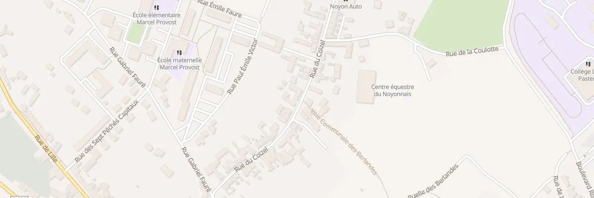 Plan du 323 Rue du Coizel à Noyon