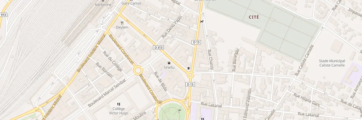 Plan du 29 Av Pierre Semard à Narbonne
