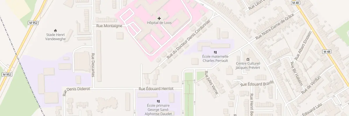 Plan du 23 Rue Doct Denis Cordonnier à Loos