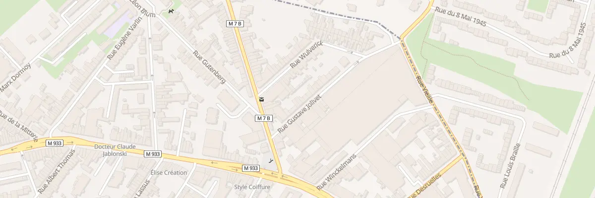 Plan du 15 Rue Gustave Jolivet à Lille