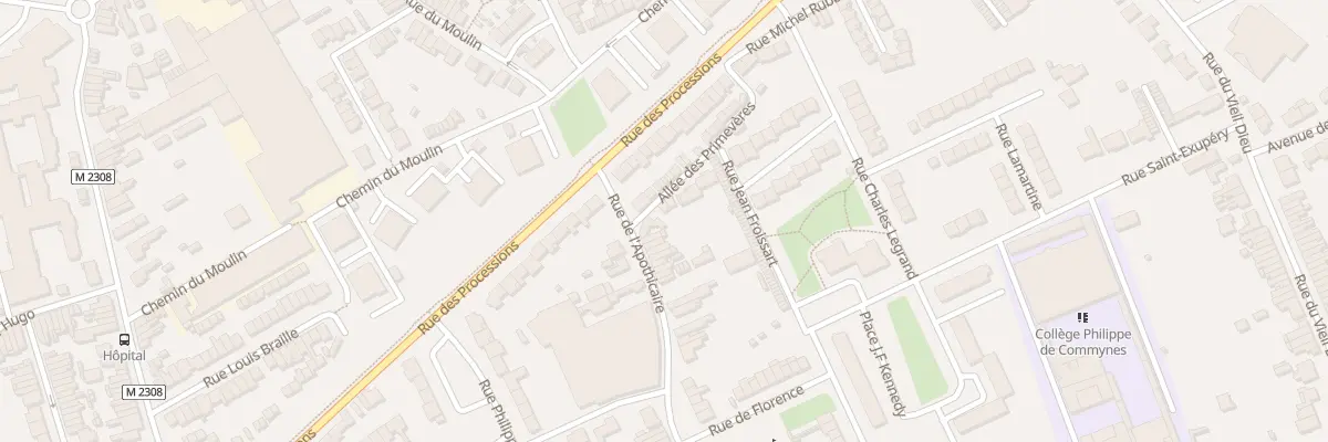 Plan du 1 Rue de l’Apothicaire à Comines