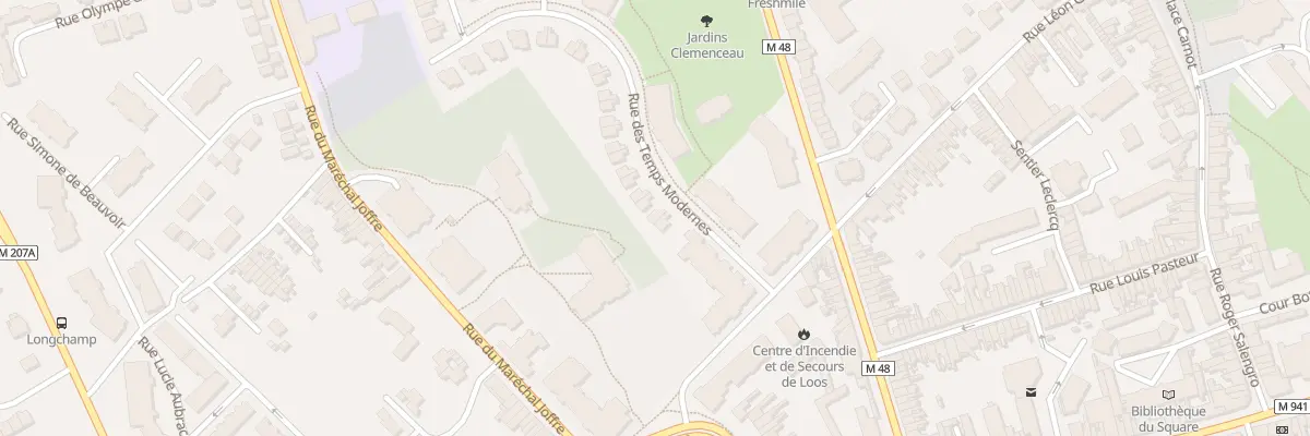 Plan du 5 Rue des Temps Modernes à Loos