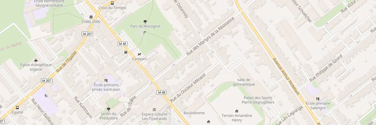 Plan du 32 Rue Martyrs de Resistance à Lille