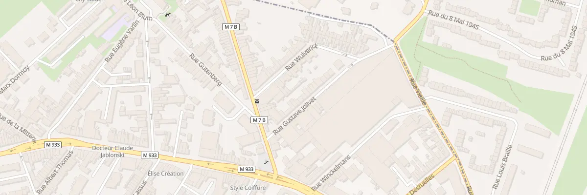 Plan du 17 Rue Gustave Jolivet à Lille