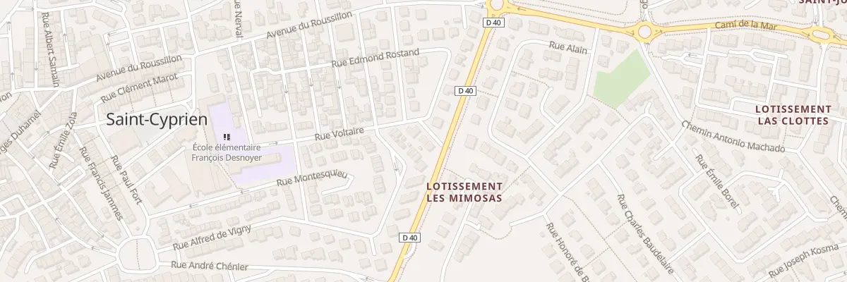 Plan du 2 Rue Benjamin Constant à Saint-Cyprien