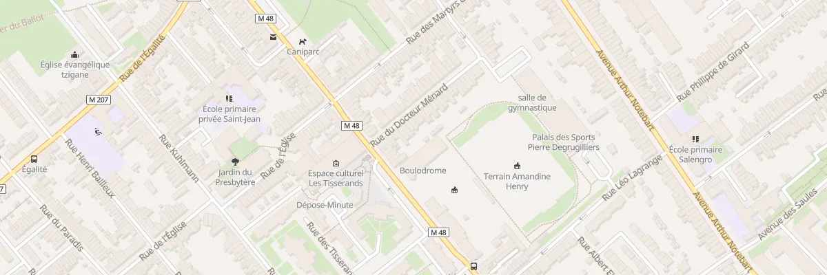 Plan du 6 Rue du Docteur Ménard à Lille