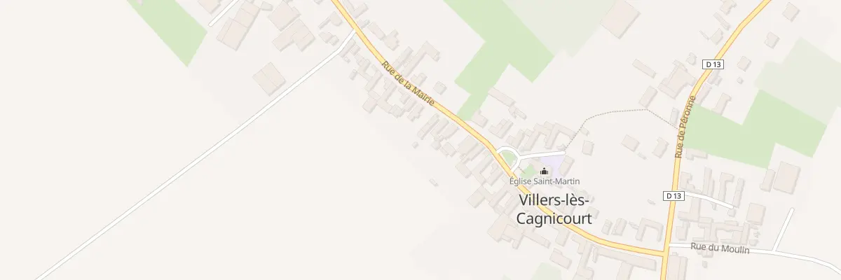 Plan du 25 Rue de la Mairie à Villers-lès-Cagnicourt