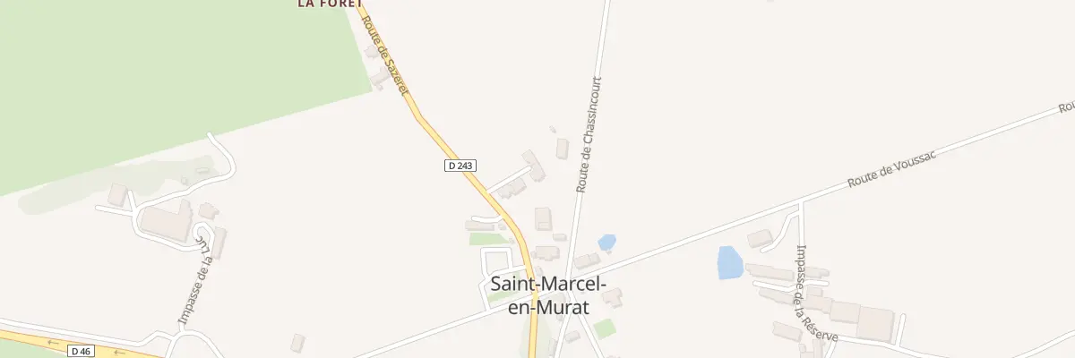 Plan du 3 Le Bourg à Saint-Marcel-en-Murat