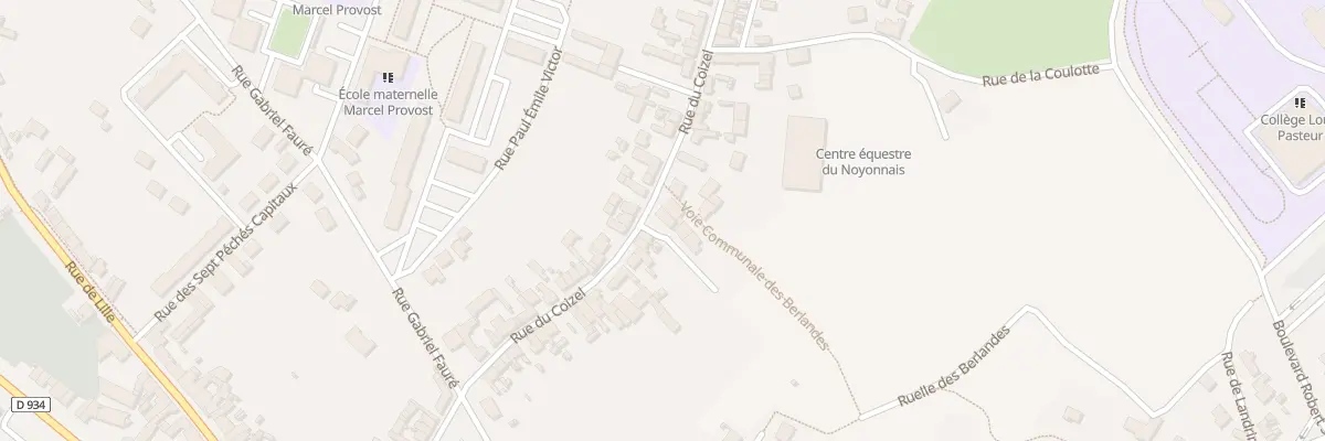 Plan du 290 Rue du Coizel à Noyon