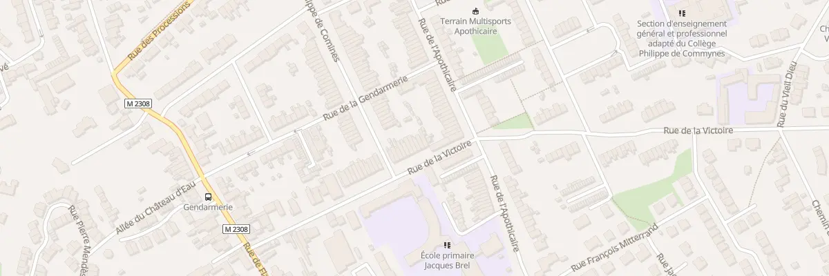 Plan du 45 Rue de la Victoire à Comines