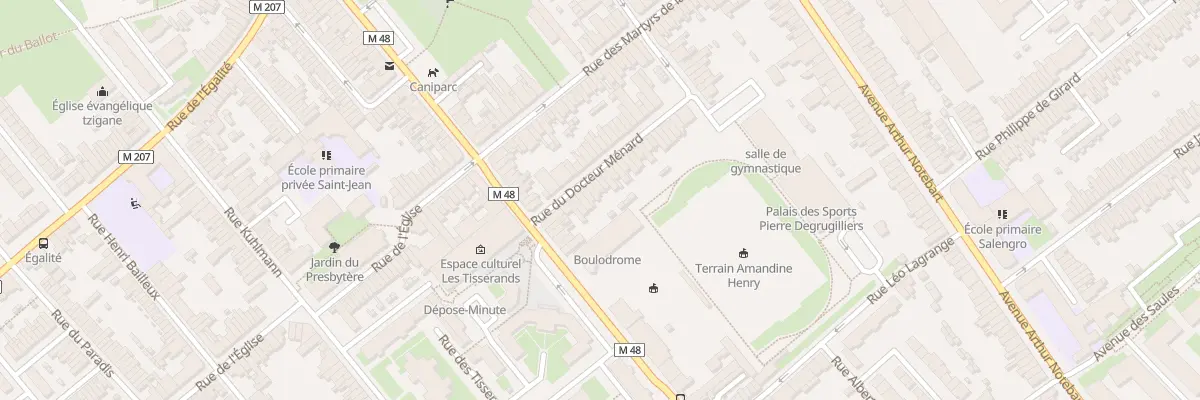 Plan du 10 Rue du Docteur Ménard à Lille