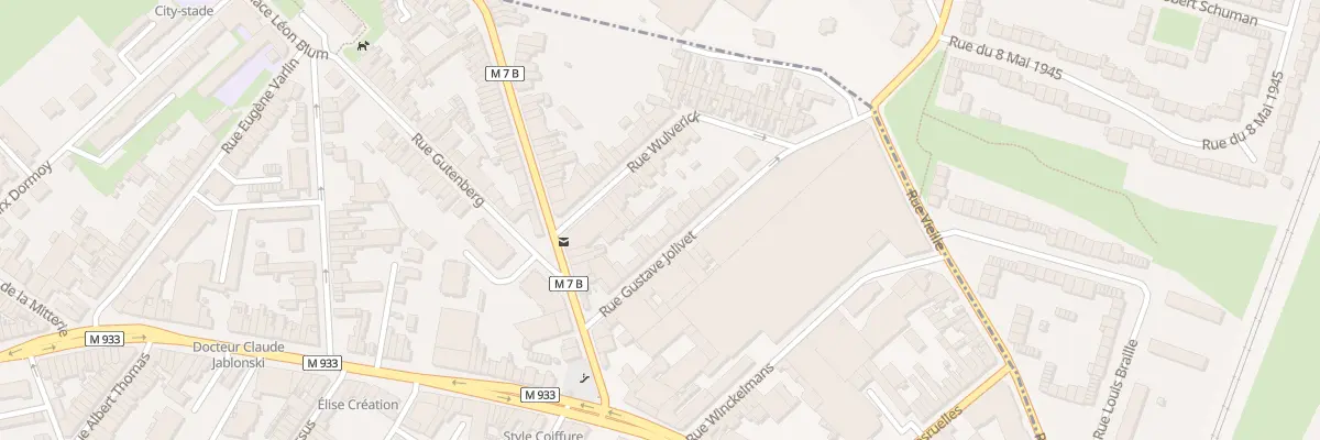 Plan du 21 Rue Gustave Jolivet à Lille