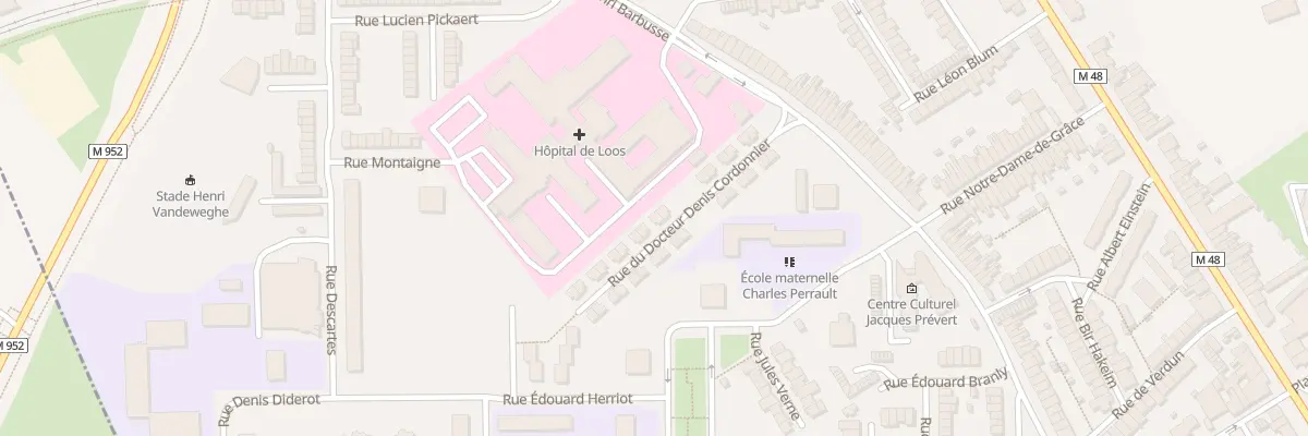 Plan du 16 Rue Doct Denis Cordonnier à Loos