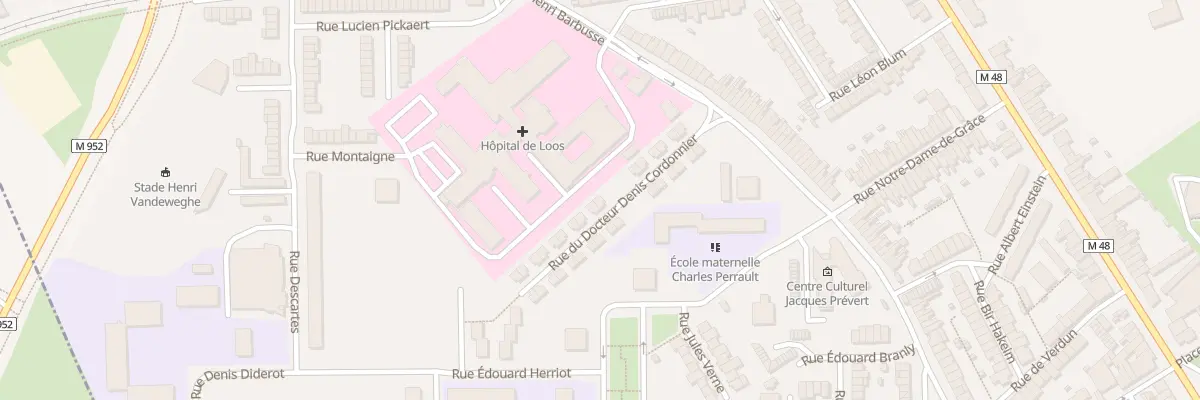 Plan du 14 Rue Doct Denis Cordonnier à Loos