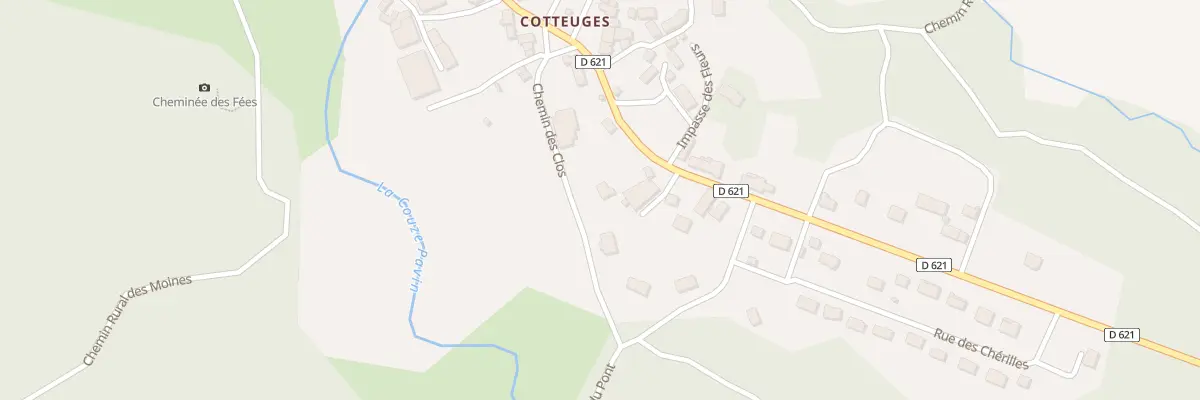 Plan du 5339 Cotteuge à Saint-Diéry