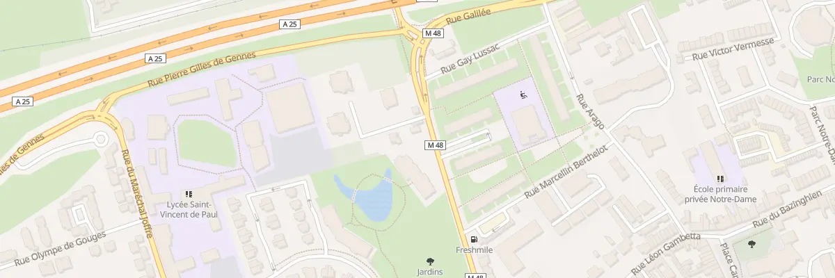 Plan du 491 Rue Georges Clemenceau à Loos