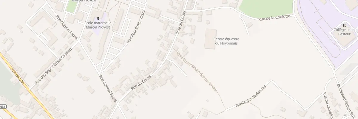 Plan du 292 Rue du Coizel à Noyon