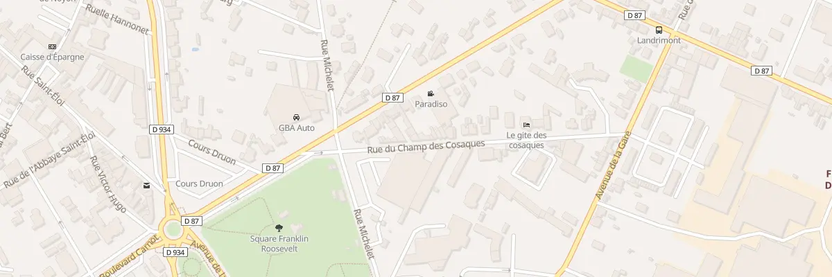 Plan du 7B Rue du Champ des Cosaques à Noyon