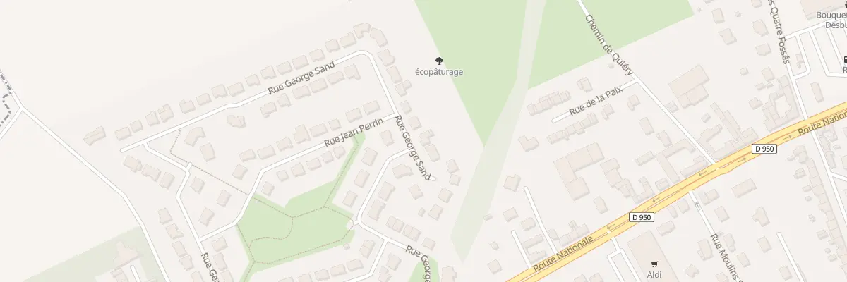 Plan du 25 Rue George Sand à Brebières