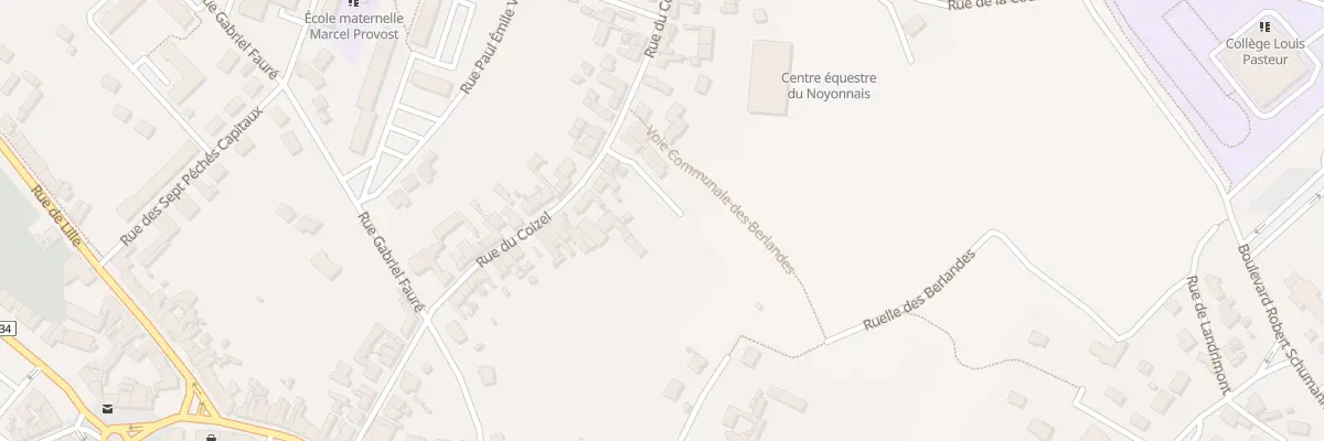 Plan du 278 Rue du Coizel à Noyon