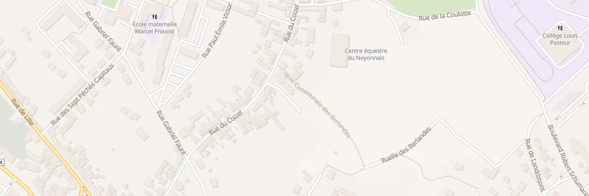 Plan du 294 Rue du Coizel à Noyon