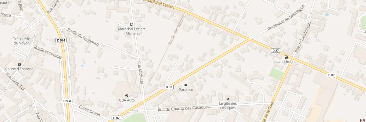 Plan du 13 Bd Ernest Noël à Noyon