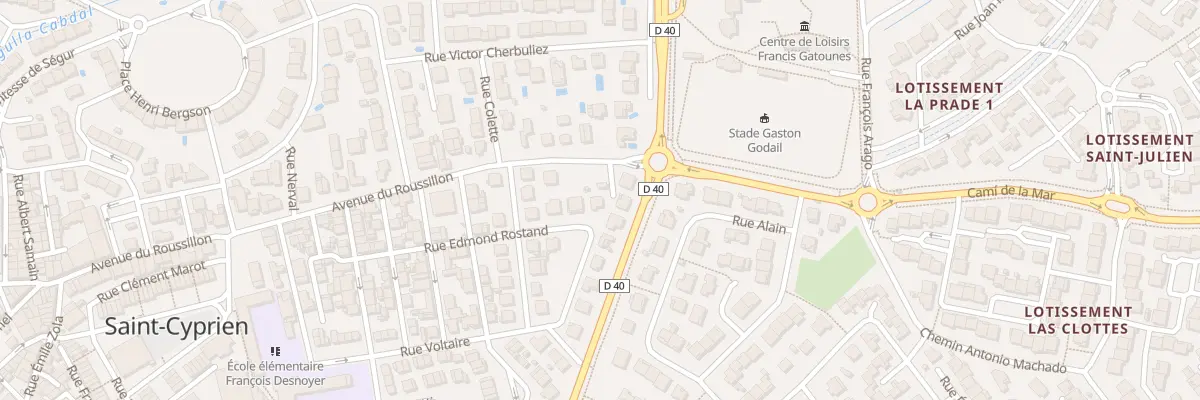 Plan du 21 Rue Edmond Rostand à Saint-Cyprien