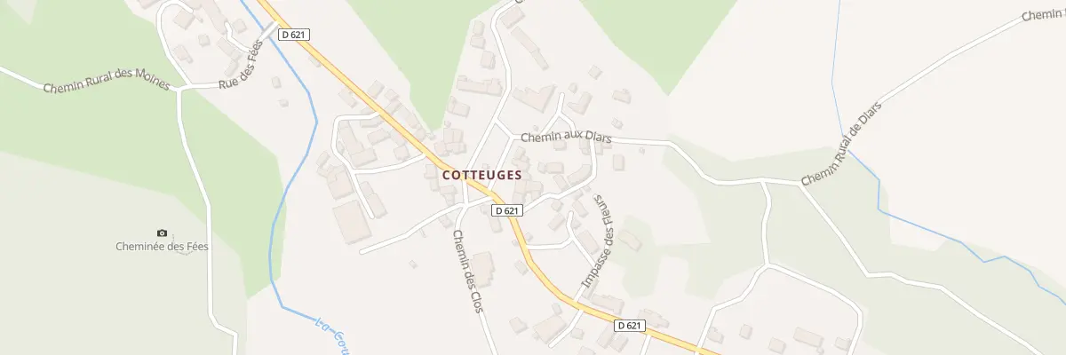 Plan du 5165 Cotteuge à Saint-Diéry