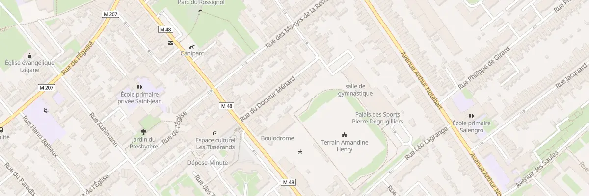 Plan du 24 Rue du Docteur Ménard à Lille