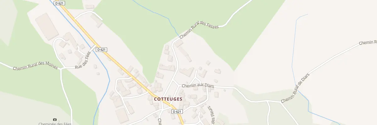 Plan du 5163 Cotteuge à Saint-Diéry