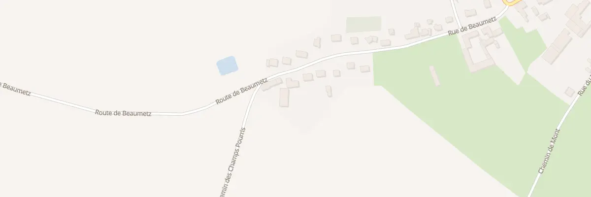 Plan du 25 Rue de Beaumetz à Doignies