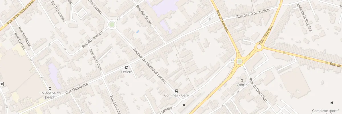 Plan du 45 Rue Gambetta à Comines