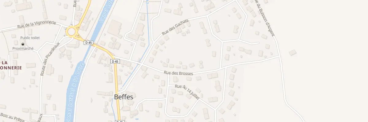 Plan du 7 Rue des Brosses à Beffes