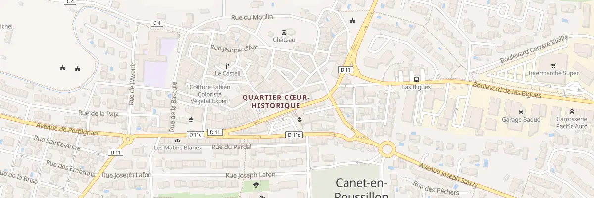 Plan du 6 Rue Saint Francois de Paul à Canet-en-Roussillon